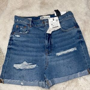 Zara 90s Bermuda Jean shorts